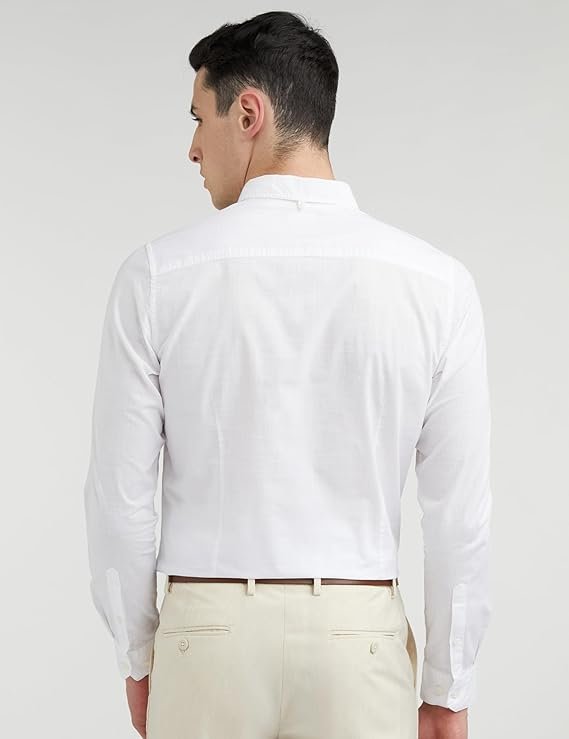61QvP-8eppL._SX569_ Allen Solly Men Cotton Plain Slim Fit Shirt