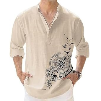 DEELMO Men's Cotton Blend Short Kurta
