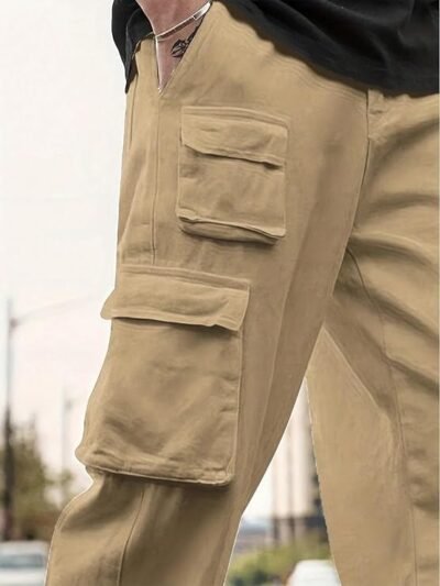 Lymio Men's Regular Fit Low Rise Cargo || Cotton Cargo Pants