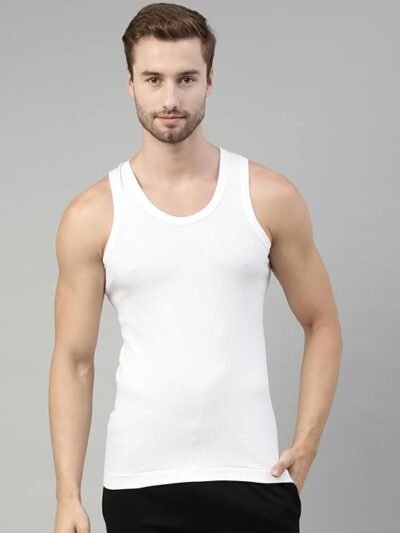 Dixcy Scott Originals Men's Solid Cotton Vest Innerwear