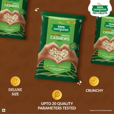 Tata Sampann Pure Cashews - Nutritious Snack