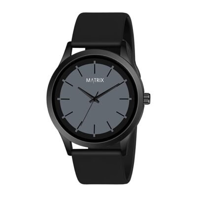 Matrix Minimalist Dual Colour Dial with Softest Silicone Strap Analog Wrist Watch for Men & Boys