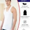 Lux Cozi Men's White Round Neck- Pack of 3