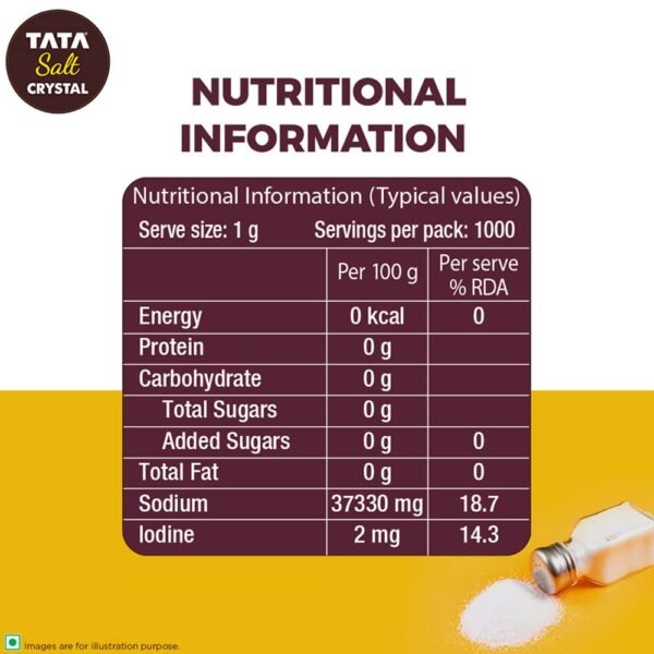 Tata Salt Crystal Salt, 1 kg - Image 3