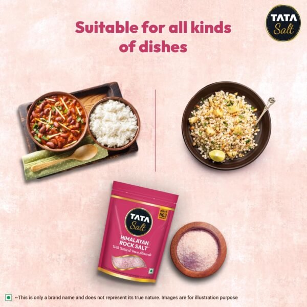 Tata Himalayan Rock Pink Salt, 1kg Pouch - Image 3