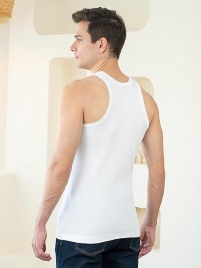 Lux Cozi Men's White Round Neck- Pack of 3