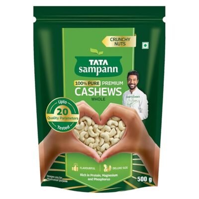 Tata Sampann Pure Cashews Whole - Nutritious Delight