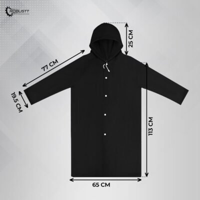 Robustt Unisex Raincoat - Waterproof & Lightweight