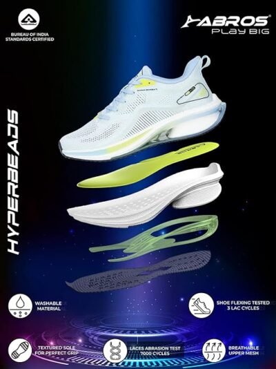 ABROS Men Super Sport Shoe Black/Turquoise