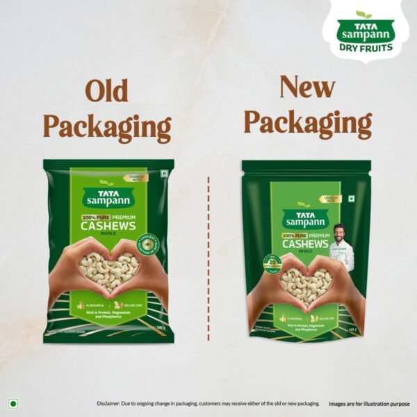 Tata Sampann Pure Cashews Whole - Nutritious Delight - Image 3