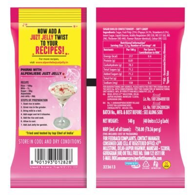 Alpenliebe Juzt Jelly Strawberry Candy Pouch