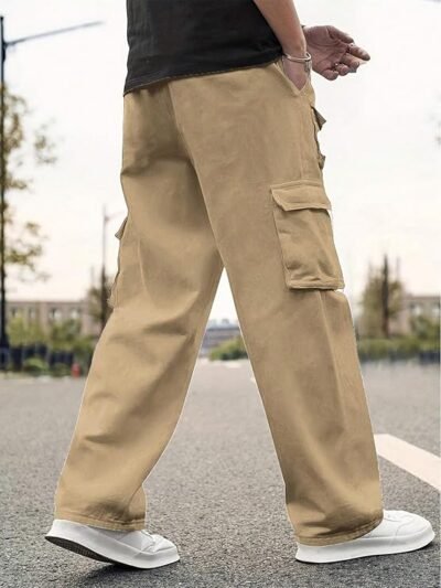 Lymio Men's Regular Fit Low Rise Cargo || Cotton Cargo Pants