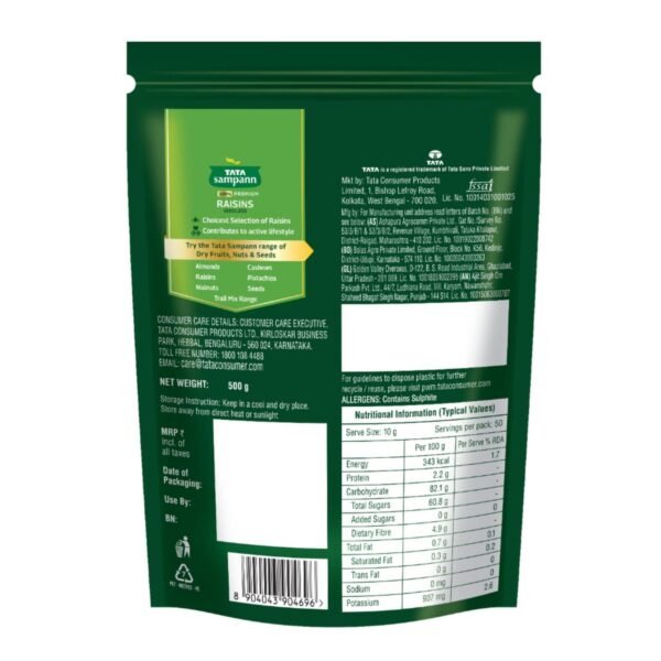 Tata Sampann Pure Seedless Raisins - 500g - Image 4