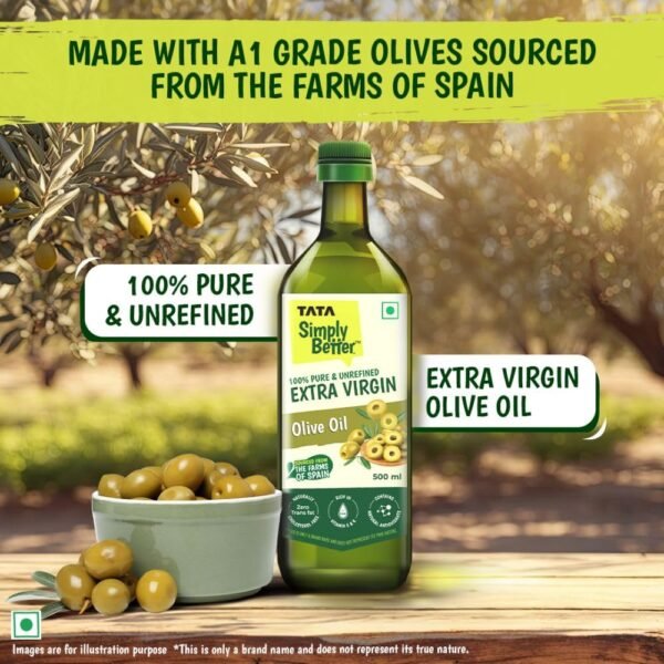 Tata Simply Better Extra Virgin Olive Oil 500ml - Image 5