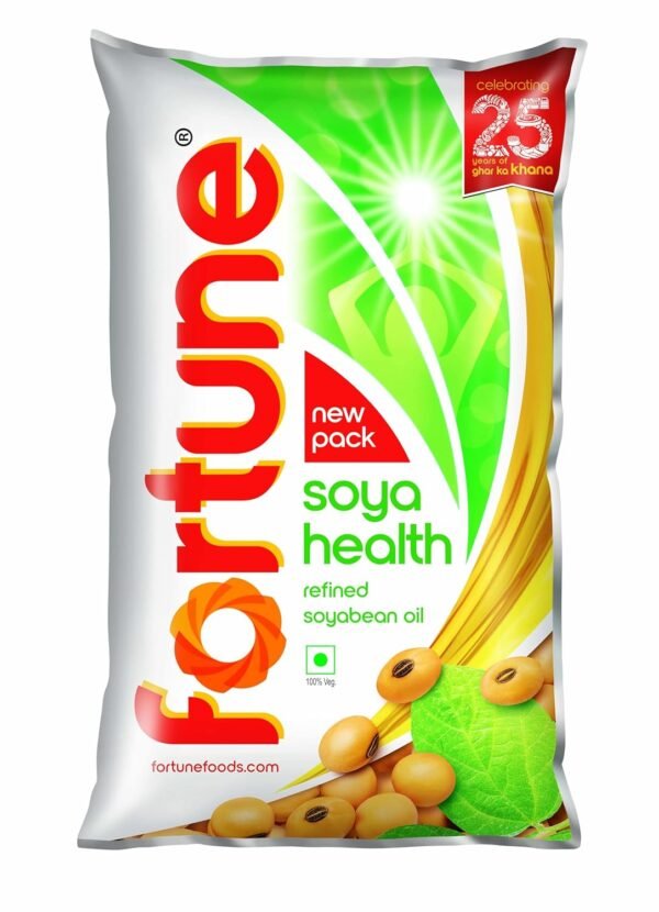 Fortune Refined Soybean Oil – 870gm Pouch