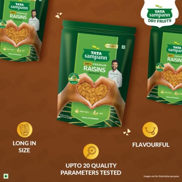 Tata Sampann Pure Seedless Raisins - 500g - Image 2