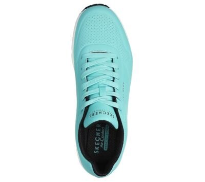 Skechers Mens UNO - Stand ON AIR Turquoise Black Casual Sneakers, 8 UK (9 US)
