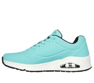 Skechers Mens UNO - Stand ON AIR Turquoise Black Casual Sneakers, 8 UK (9 US)