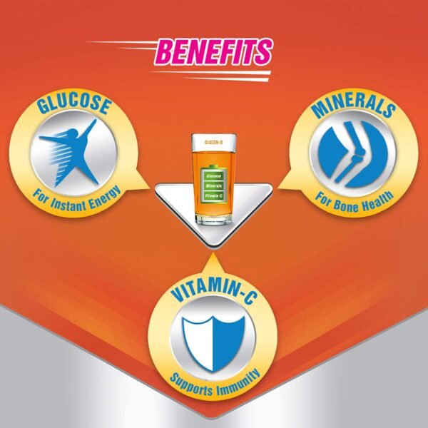 Glucon-D Tangy Orange Glucose Powder - Image 3