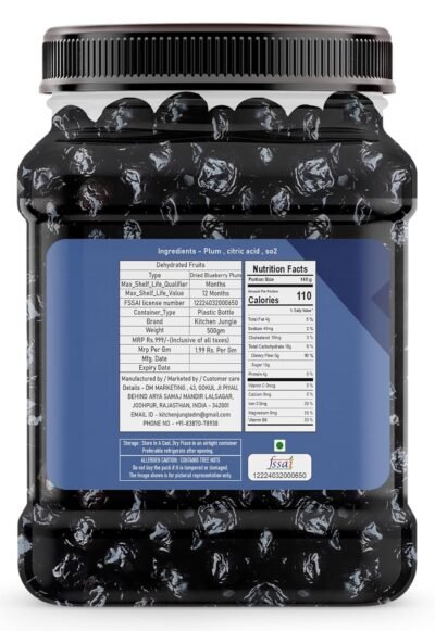 Kitchen Jungle Dried Blueberry Plum 500gm