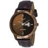 LOUIS DEVIN Leather Strap Analog Wrist Watch for Men