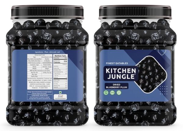 Kitchen Jungle Dried Blueberry Plum 500gm - Image 2