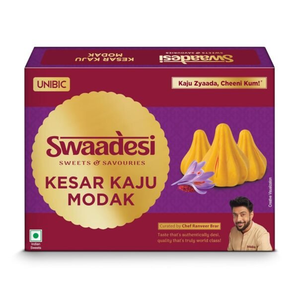 Unibic Swaadesi Kesar Kaju Modak - Image 2