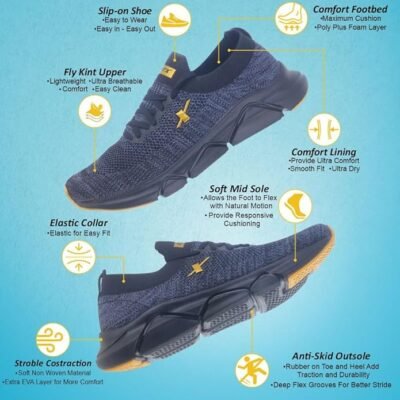 SPARX Mens SM 680 Walking Shoe| Enhanced Durability & Soft Cushion