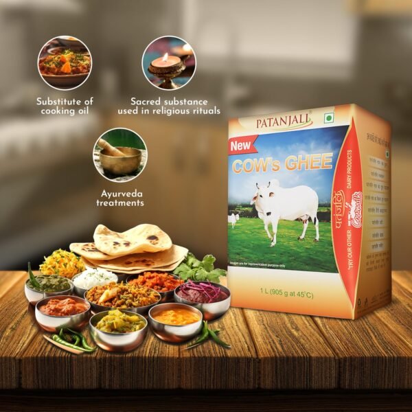 Patanjali Cow's Ghee, 1L - Image 4