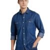 Symbol Premium Men's Casual Cotton Denim Shirt