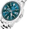 Matrix Black, Blue, White Dial, Day & Date Functioning, Stainless Steel Strap Analog Watch for Men & Women