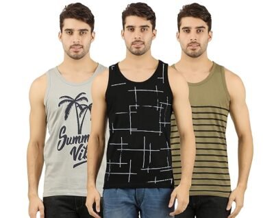 THE ARCHER Men's Cotton Printed Vest Pack