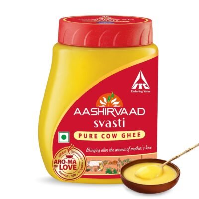 Aashirvaad Pure Cow Ghee, PET Jar, Rich Aroma, 500ml