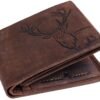 LONDON ALLEY ELK Vintage Brown Leather Wallet