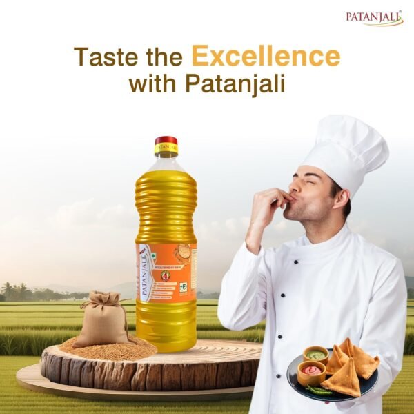 Patanjali Rice Bran Oil - Healthy Cooking Option - Image 5
