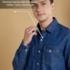 Symbol Premium Men's Casual Cotton Denim Shirt