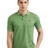 Peter England Men's Regular Fit Insignia Half Sleeve Polo T-Shirt
