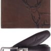 LONDON ALLEY ELK Vintage Brown Leather Wallet