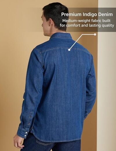 Symbol Premium Men's Casual Cotton Denim Shirt