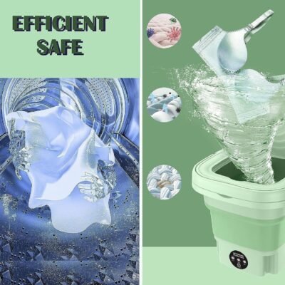 Semi-Automatic Folding Mini Washing Machine