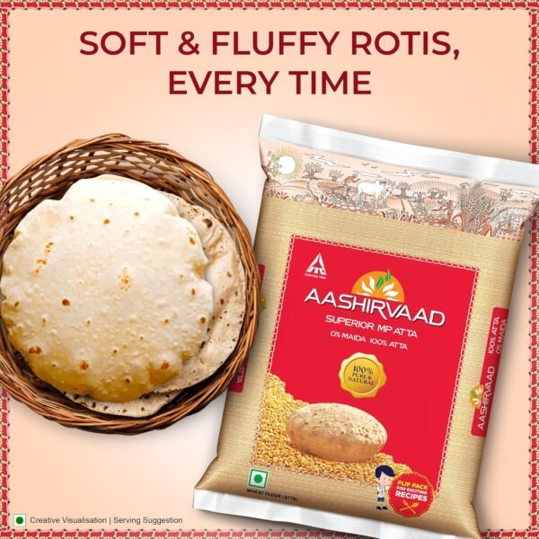 Aashirvaad Superior MP Atta, 1kg - Image 3