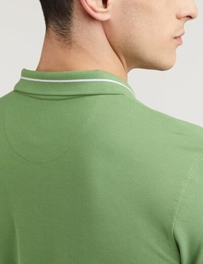 Peter England Men's Regular Fit Insignia Half Sleeve Polo T-Shirt