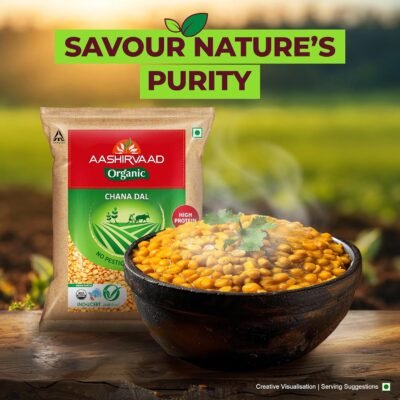 Aashirvaad Organic Chana Dal - Premium Nutrition