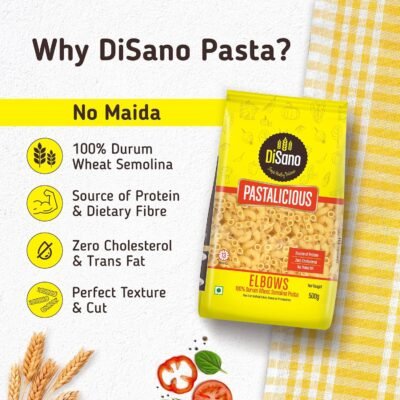 DISANO Elbows Pasta - 100% Durum Wheat