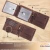LONDON ALLEY ELK Vintage Brown Leather Wallet