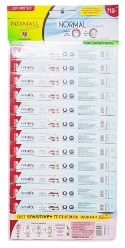 Patanjali Sensitive Toothbrush Pack of 12