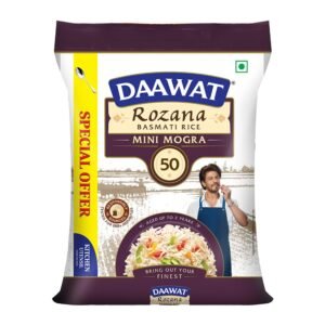 Daawat Sehat/Rozana Basmati Rice Mini Mogra, 5kg