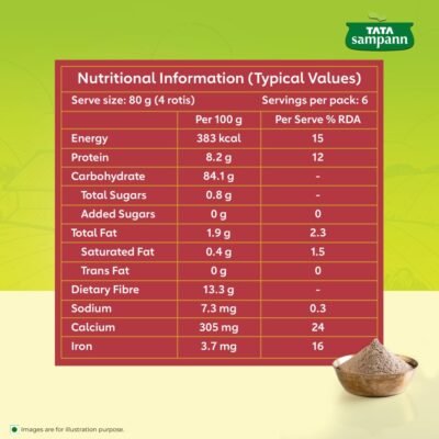 Tata Sampann Easy Cook Ragi Atta - 500g