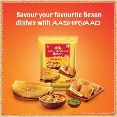 Aashirvaad, 100% Bikaneri Chana Dal Besan, 500 g