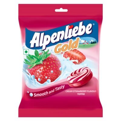 Alpenliebe Gold Cream Strawberry Candy Pouch